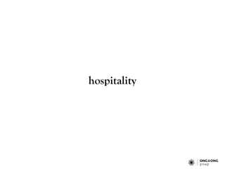hospitality
 