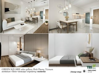 architecture • interior • landscape • engineering / residential
GREEN SQUARE sales gallery, Binh Duong, Vietnam
| Design stage
 