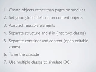 What is Object Oriented CSS?