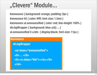 „Clevere“ Module...




                      8

                          8
 