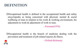 Oocupational health and safety | PPTX