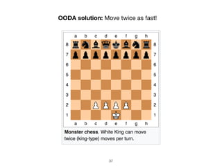 37
OODA solution: Move twice as fast!
 