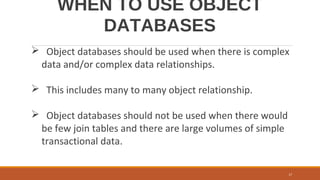 Object Oriented Database Management System | PPT