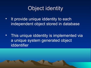 OODM-object oriented data model | PPT