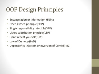 Improving Software Quality Using Object Oriented Design Principles | PPT