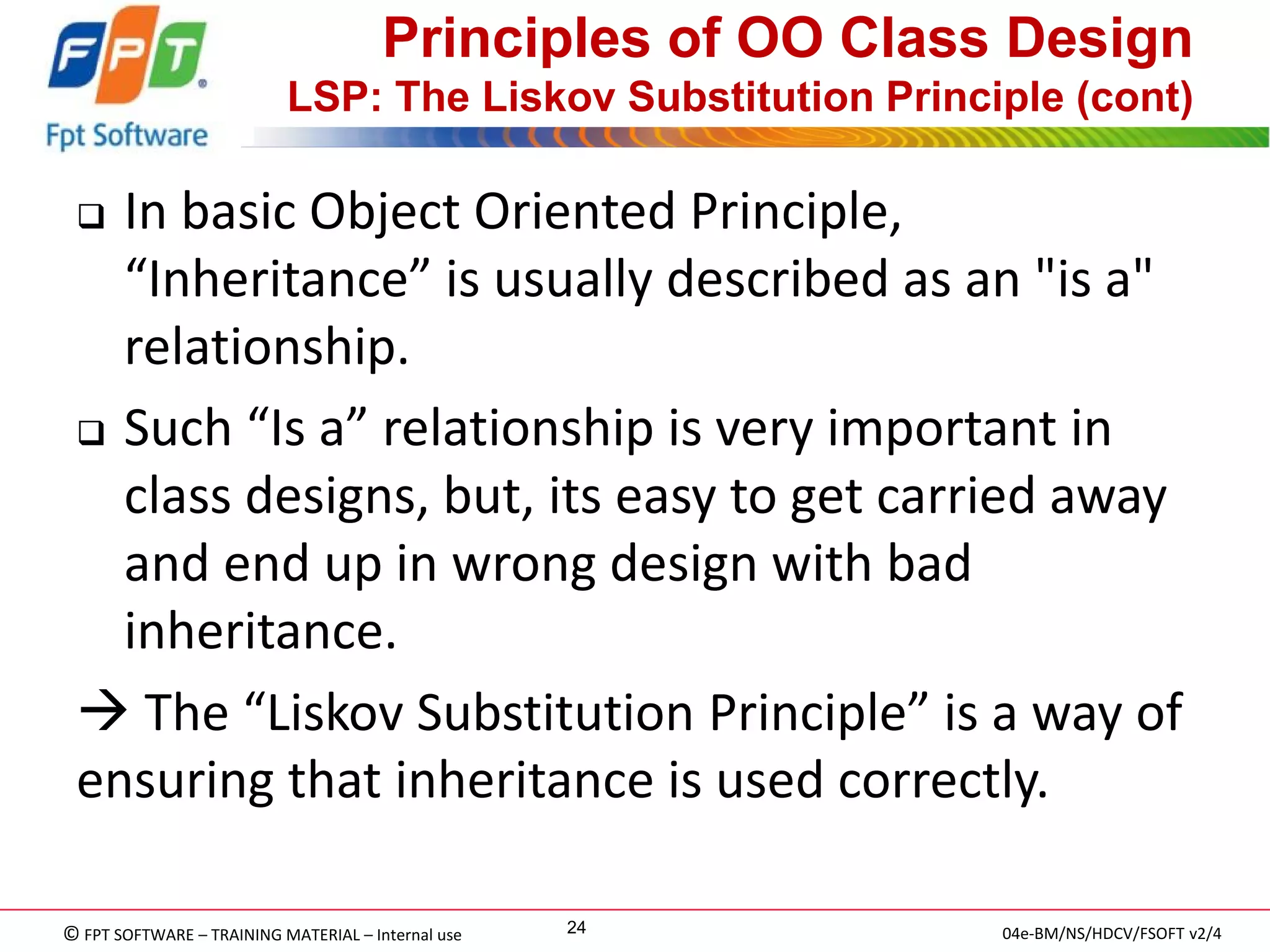 OOD Principles and Patterns | PDF | Computing | Technology & Computing
