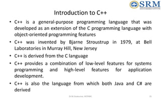 Object Oriented Design and Programming Unit-01 | PPTX