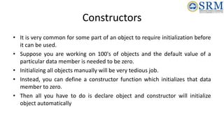 Object Oriented Design and Programming Unit-02 | PPT