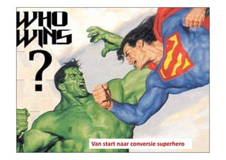 Van start naar conversie superhero
2

 