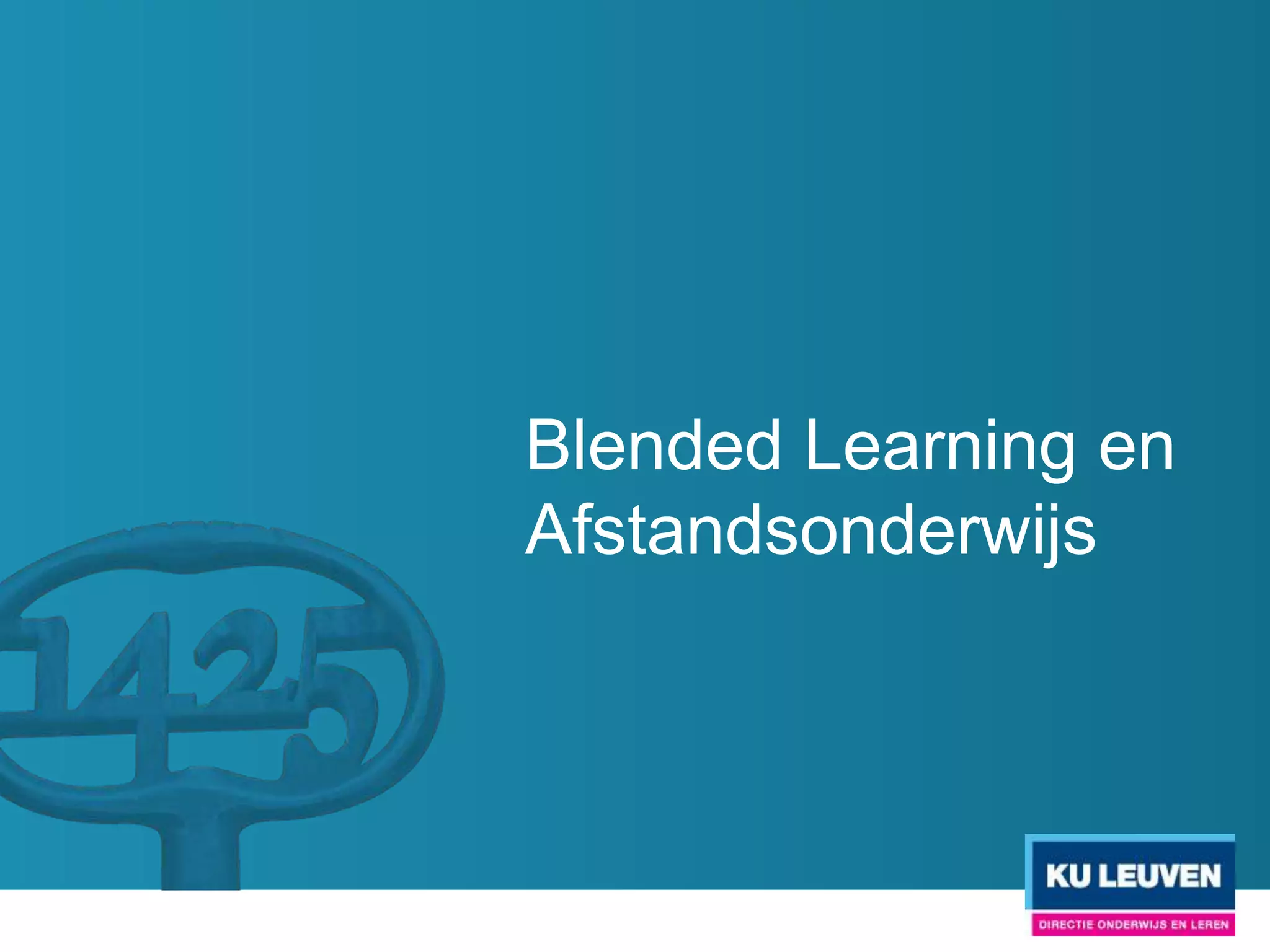 Technologie en didactiek




   Gebruik van             Didactische
  technologie?             afstemming?
 