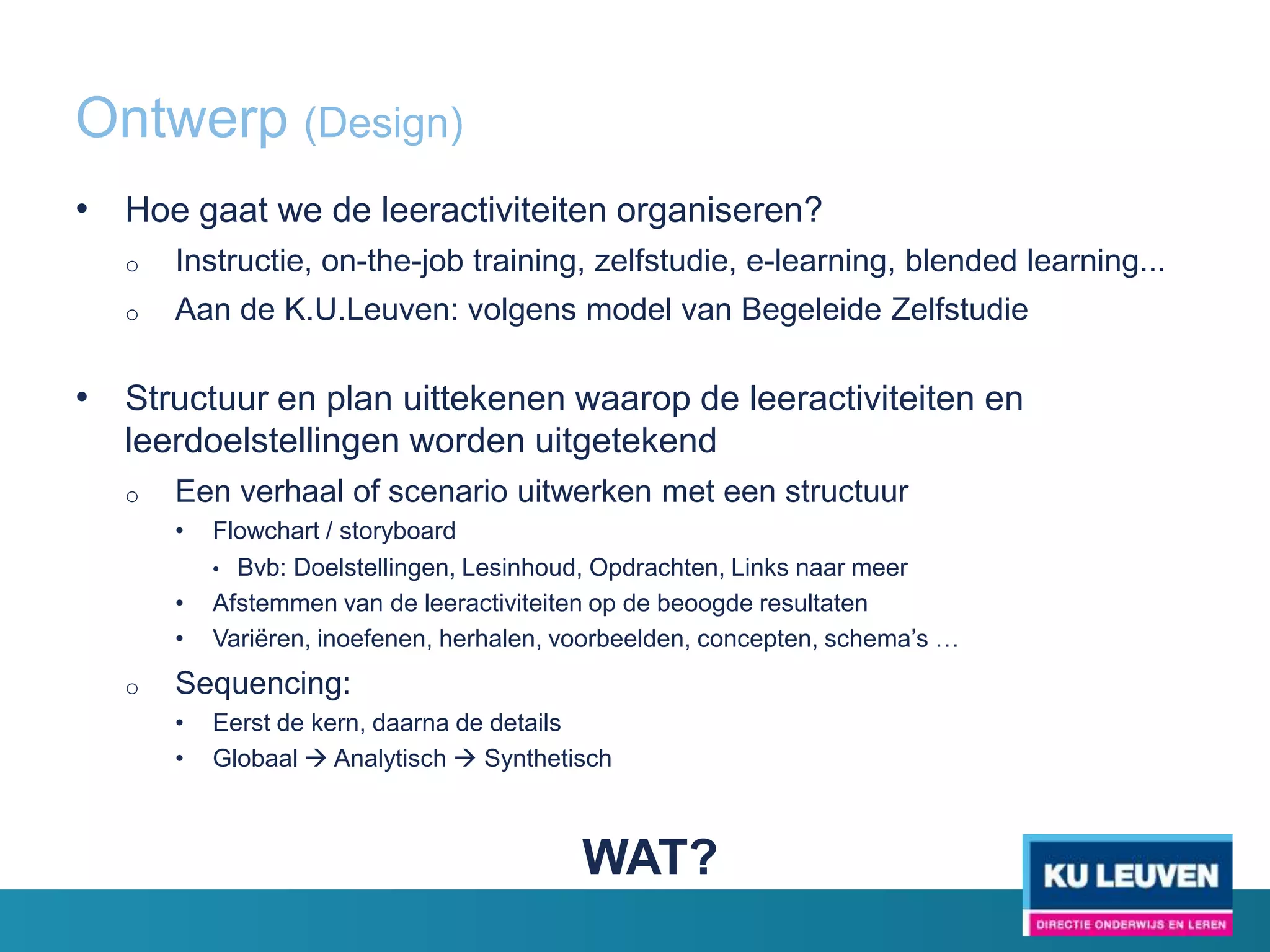 Rol van technologie?
 