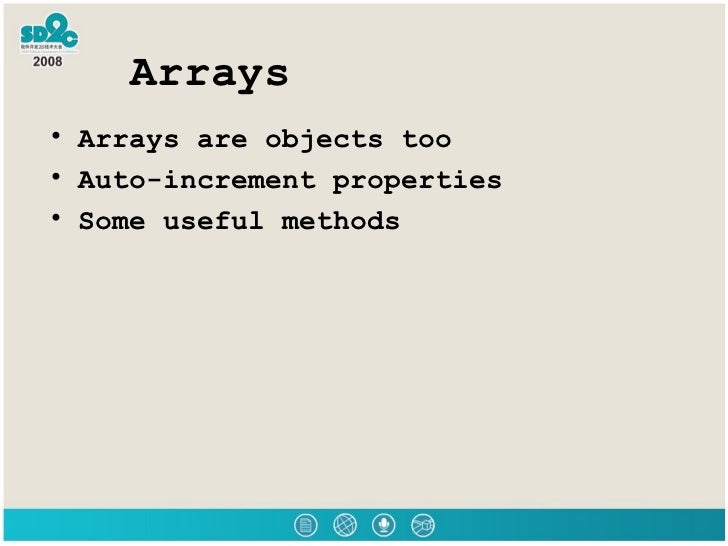 Array literal notation var array