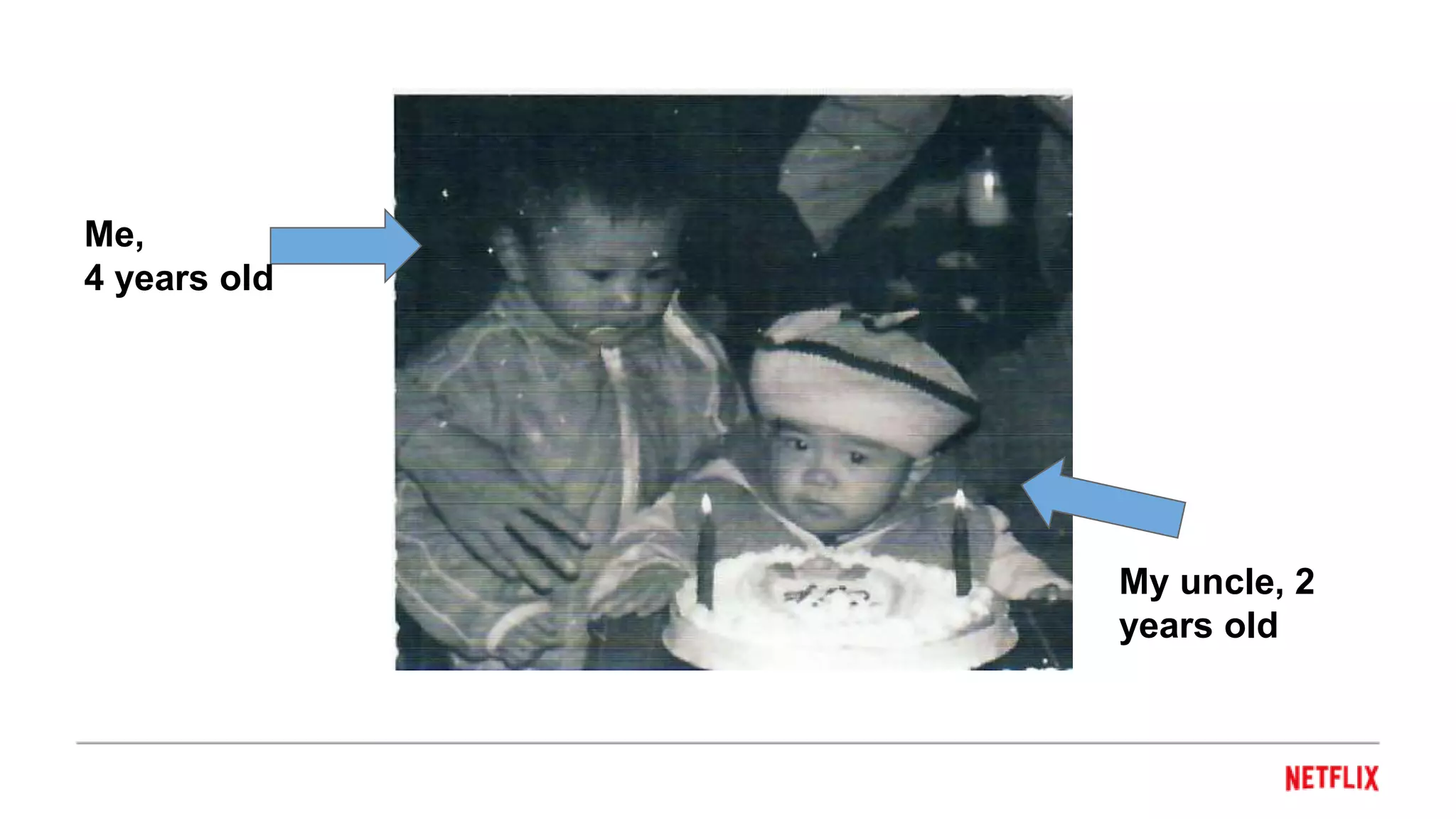 Me,
4 years old
My uncle, 2
years old
 