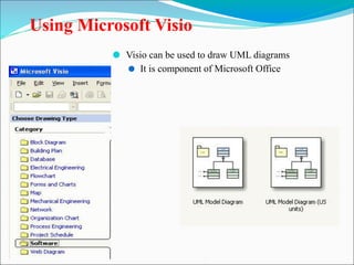 71
Using Microsoft Visio
⚫ Visio can be used to draw UML diagrams
⚫ It is component of Microsoft Office
 