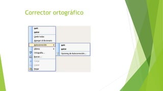 Corrector ortográfico
 