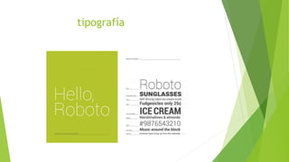 tipografía
 