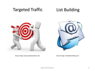 Targeted Traffic
Source Image: www.expertsocialmart.com Source Image: marcbellmarketing.com
List Building
@yusufchowdhury 8
 