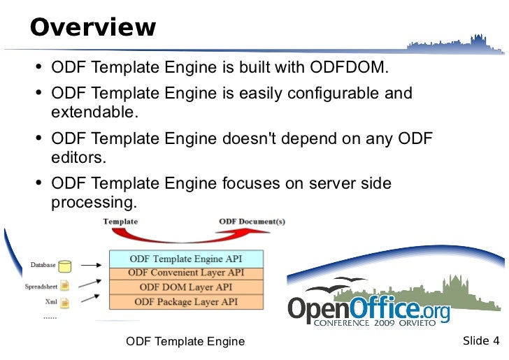 odf template engine odt templates