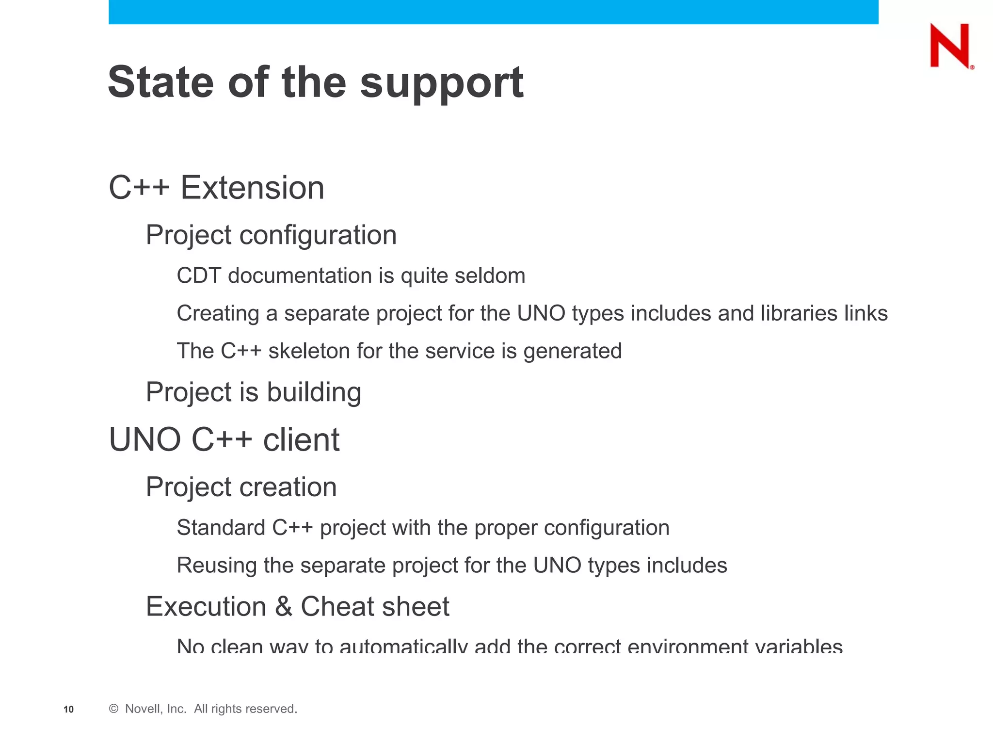 Basic macro & Java extension developer during some time Writer hacker Working at Novell since end of 2008 