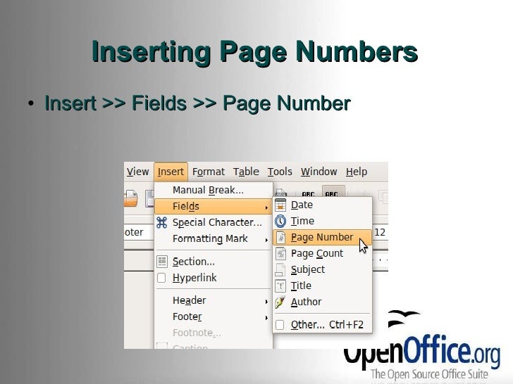 insert page number openoffice mac insert page number openoffice mac