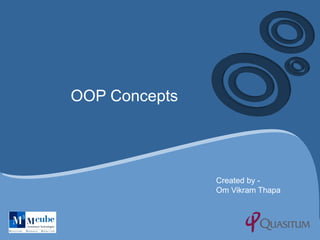 OOP Concepts Created by - Om Vikram Thapa 