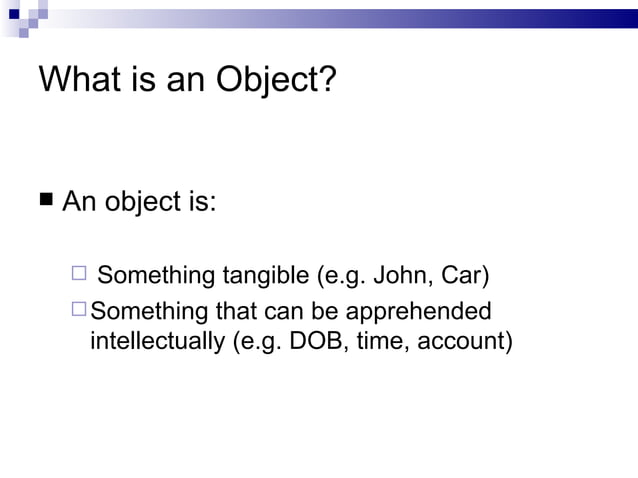 Object Oriented Concept | PPT