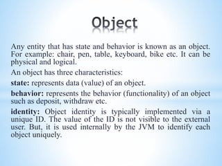 Java Object Oriented Programming | PPT