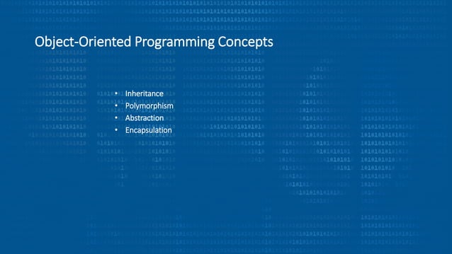 Object Oriented Programming Concepts for beginners | PPTX | Programming ...