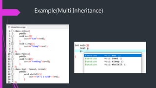 Example(Multi Inheritance)
 