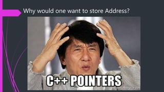 Why would one want to store Address?
 