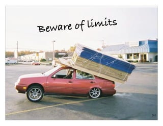 Technical Excellence
OOP, Munich 2015
www.wingman-sw.com
Oop@wingman-sw.com
Copyright © 2008-2014 James W. Grenning	

All Rights Reserved @jwgrenning.
203
Beware of limits
 