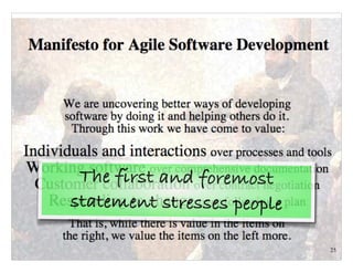 Technical Excellence
OOP, Munich 2015
www.wingman-sw.com
Oop@wingman-sw.com
Copyright © 2008-2014 James W. Grenning	

All Rights Reserved @jwgrenning.
25
The first and foremost
statement stresses people
 