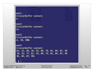 Technical Excellence
OOP, Munich 2015
www.wingman-sw.com
Oop@wingman-sw.com
Copyright © 2008-2014 James W. Grenning	

All Rights Reserved @jwgrenning.
73
 