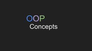 OOP
Concepts
 