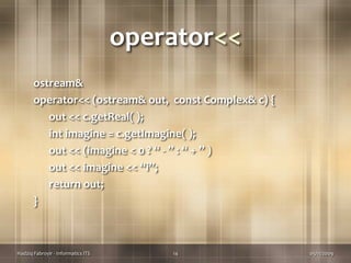 #OOP_D_ITS - 5th - C++ Oop Operator Overloading | PPT