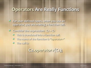 #OOP_D_ITS - 5th - C++ Oop Operator Overloading | PPT