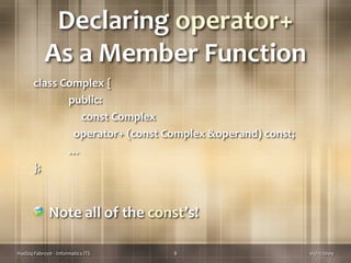 #OOP_D_ITS - 5th - C++ Oop Operator Overloading | PPT