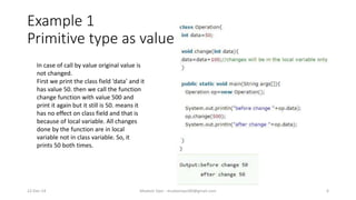 Java Copy By Value OOP - Java is pass-by-value | PPTX