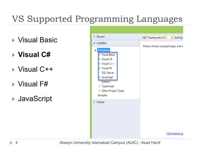 Object Oriented Programming in C# - Lecture 01 | PPT