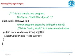 understanding of java basics | PPT