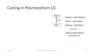 Casting in Polymorphism (2)
22-Dec-14 Mudasir Qazi - mudasirqazi00@gmail.com 13
 