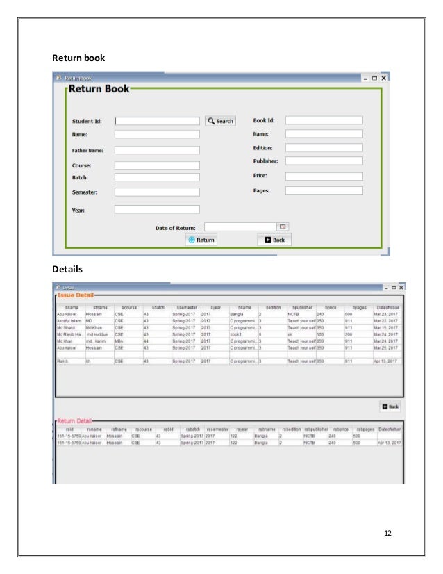 Library Management System Project Report