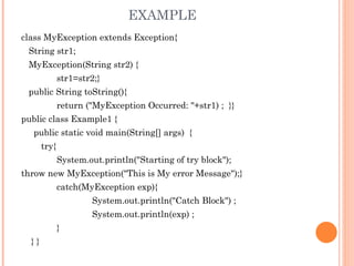 oop-unit-iii-ppt.pptexceptionhandlingobjectorientedprogramming | PPT