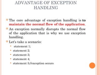 oop-unit-iii-ppt.pptexceptionhandlingobjectorientedprogramming | PPT
