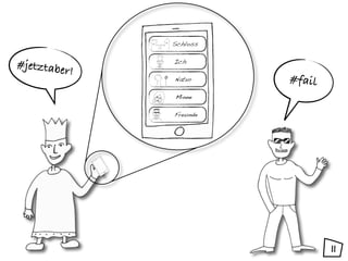 Schloss


#jetztabe      Ich
          r!
               Natur     #fail
               Minne

               Freunde




                                 11
 