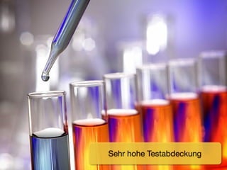 Sehr hohe Testabdeckung
 