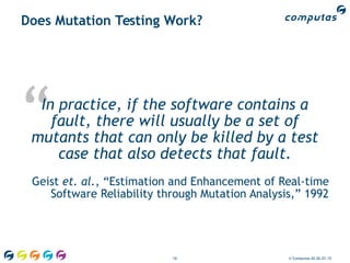 Oop 2015 – Mutation Testing | PDF