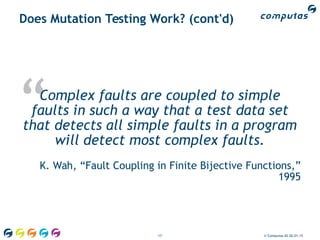 Oop 2015 – Mutation Testing | PDF