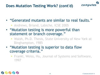 Oop 2015 – Mutation Testing | PDF