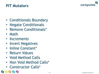 Oop 2015 – Mutation Testing | PDF